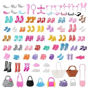 Colorful Doll Accessories Set